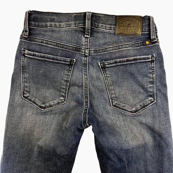 Lucky Brand Womens Distressed Jeans 00/24 Dark Wash Frayed Hem Brooke Legging - Picture 9 of 10